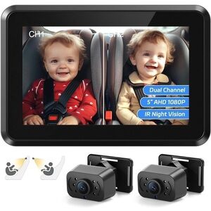 Kids Dual Camera Backup System with Night Vision